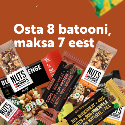 Tervislik amps kiireks hetkeks: iga kaheksas batoon TASUTA